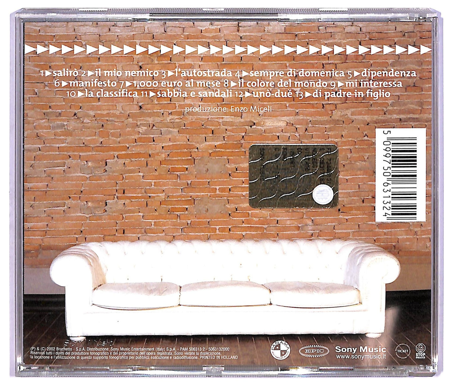 EBOND Daniele Silvestri - Uno-Due ALBUM JEWEL CASE CD CD067918