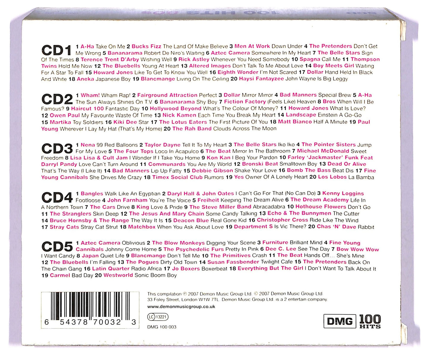 EBOND Various - 100 Hits 80s CD CD067932