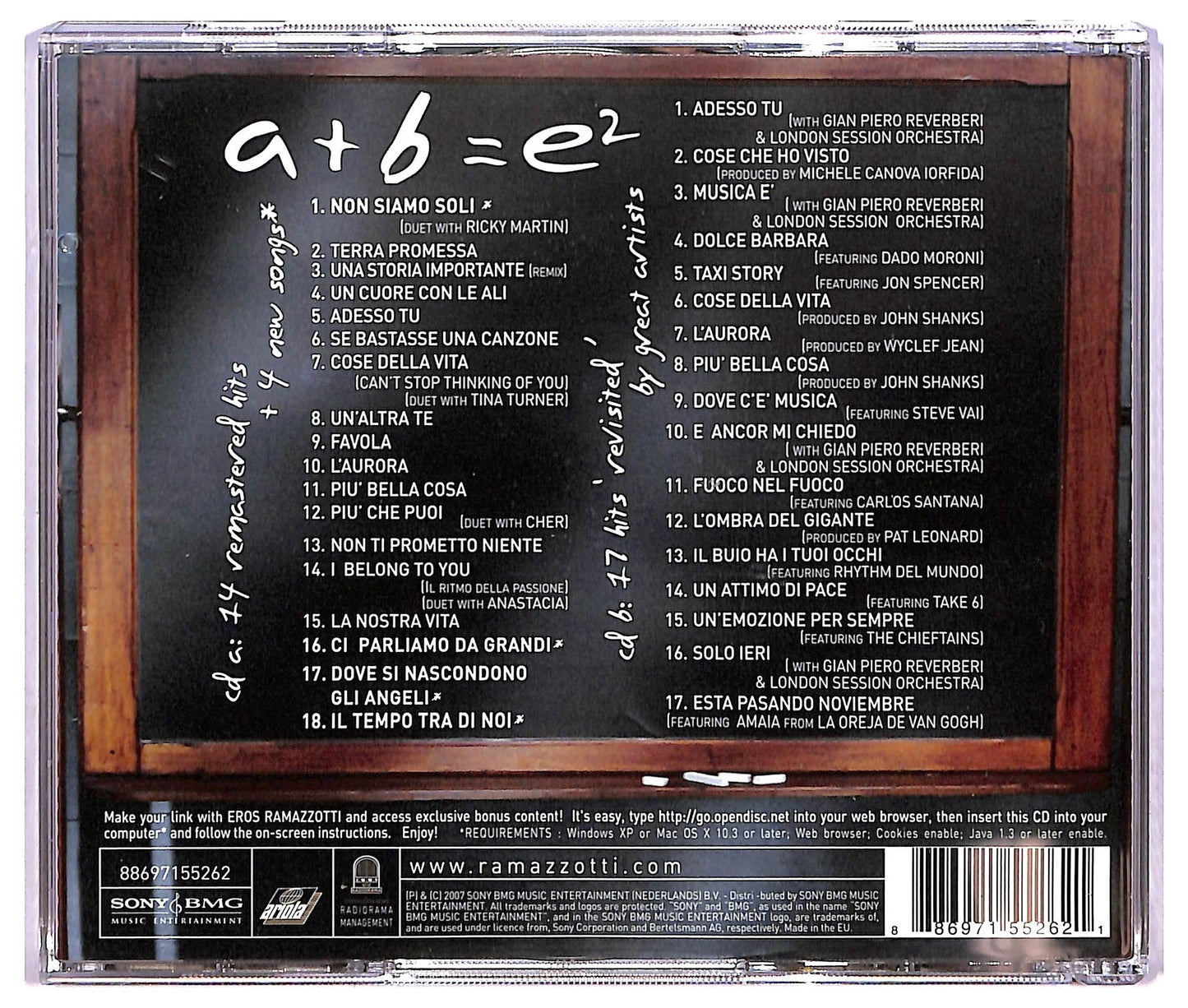 EBOND Eros Ramazzotti - E, CD CD067935