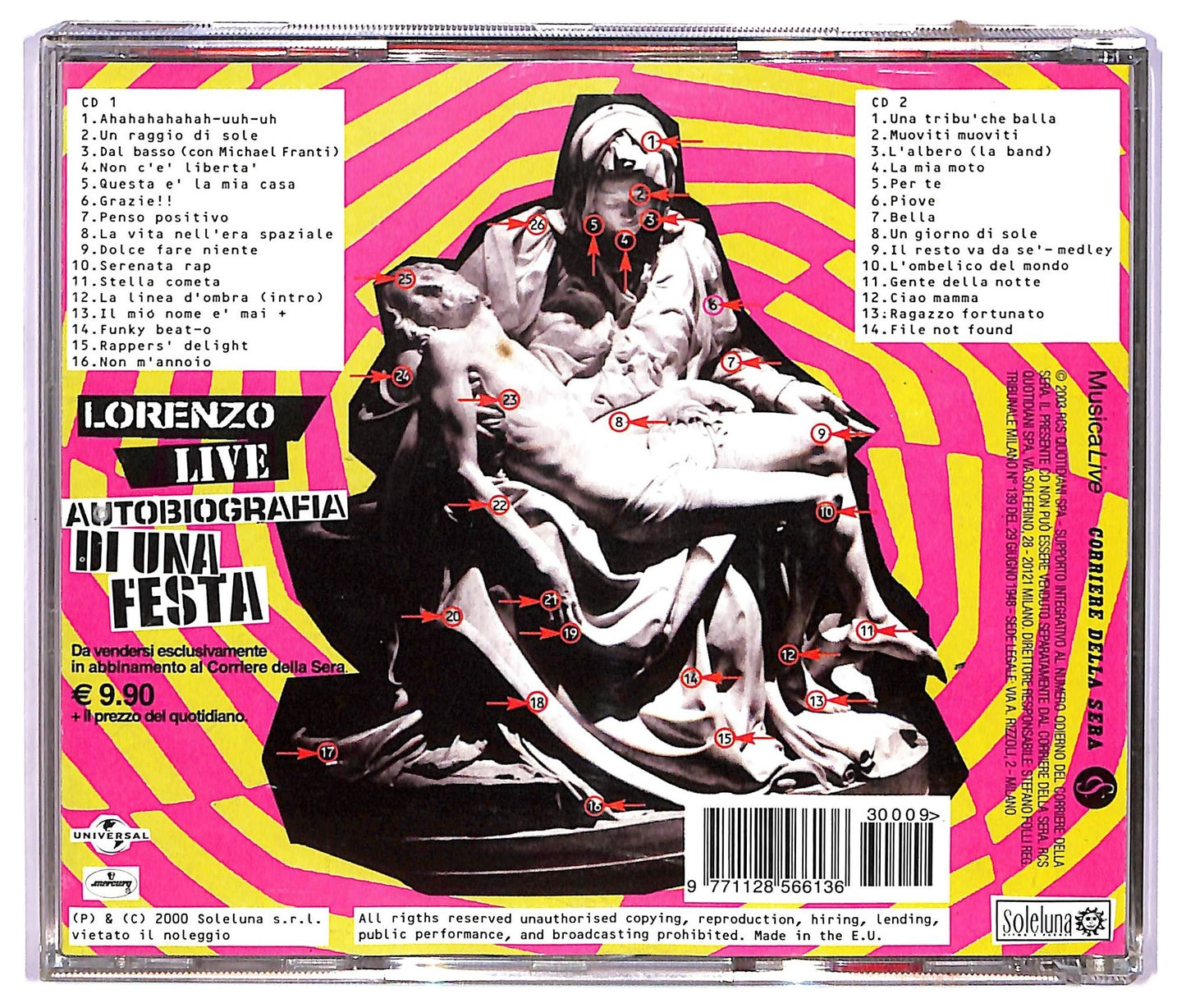 EBOND Lorenzo - Lorenzo Live - Autobiografia Di Una Festa CD CD068335