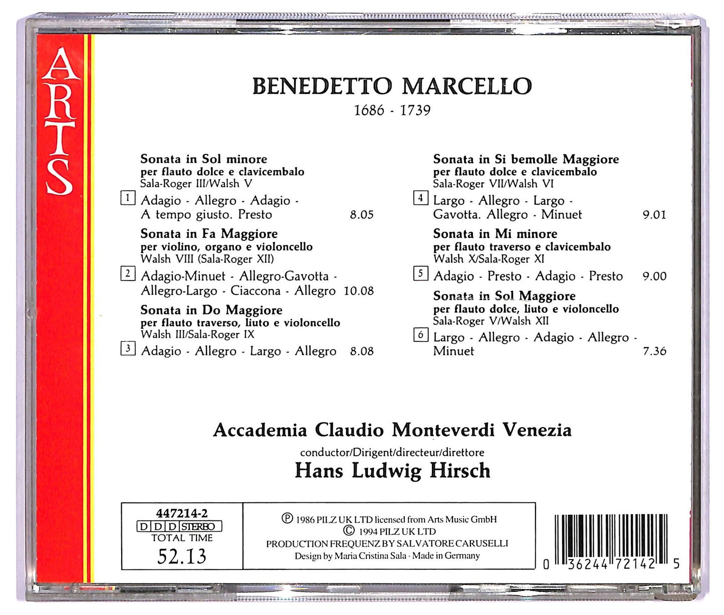 EBOND Benedetto Marcello - Sonatas Op. 2 - Vol. 2 CD CD068355