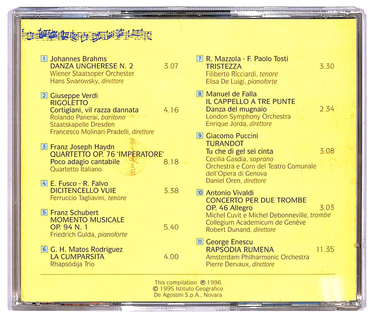 EBOND Various - Melodie Indimenticabili - Danza Ungherese N. 2 CD CD068529