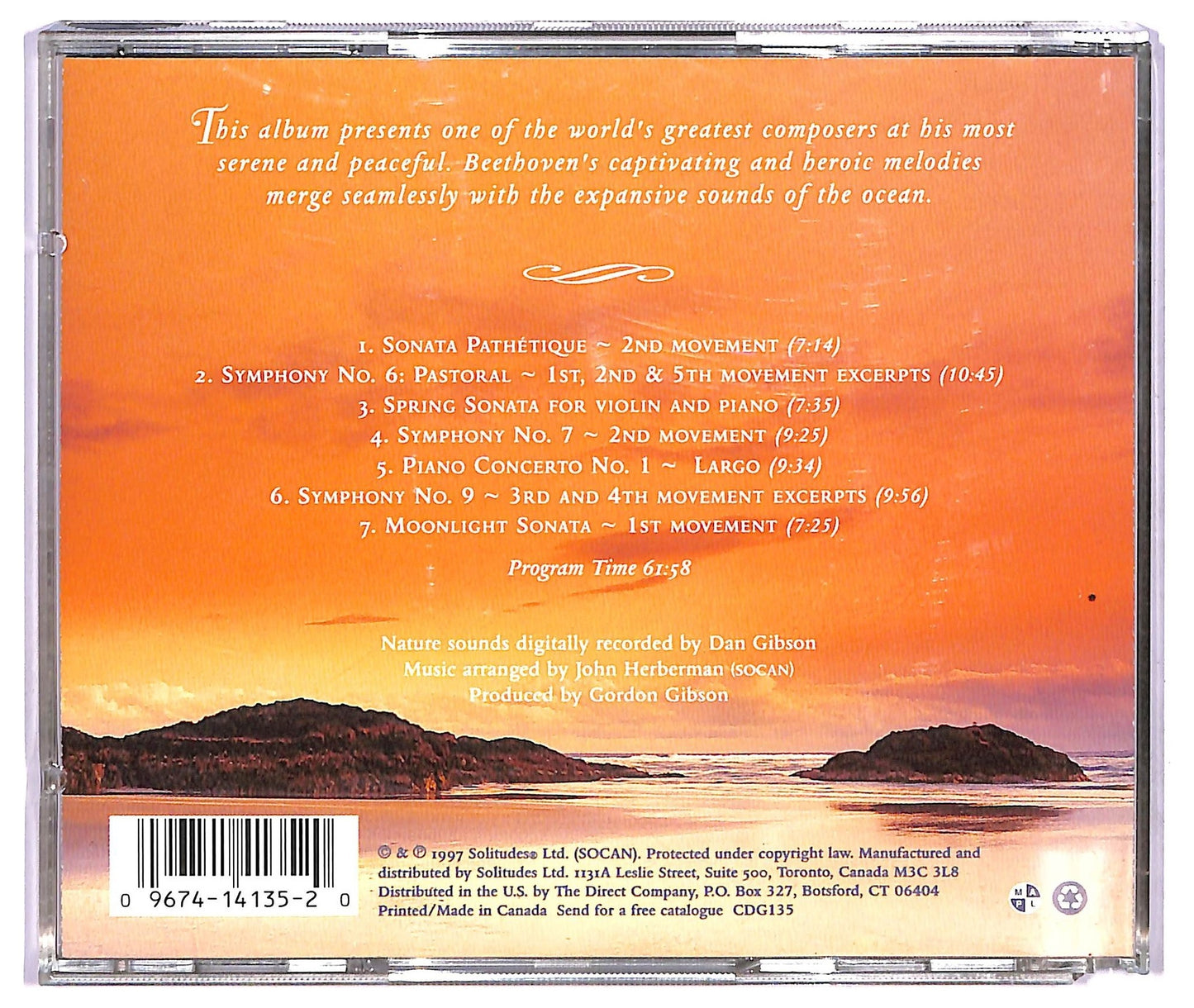 EBOND Dan Gibson , Beethoven - Forever By The Sea CD CD068530