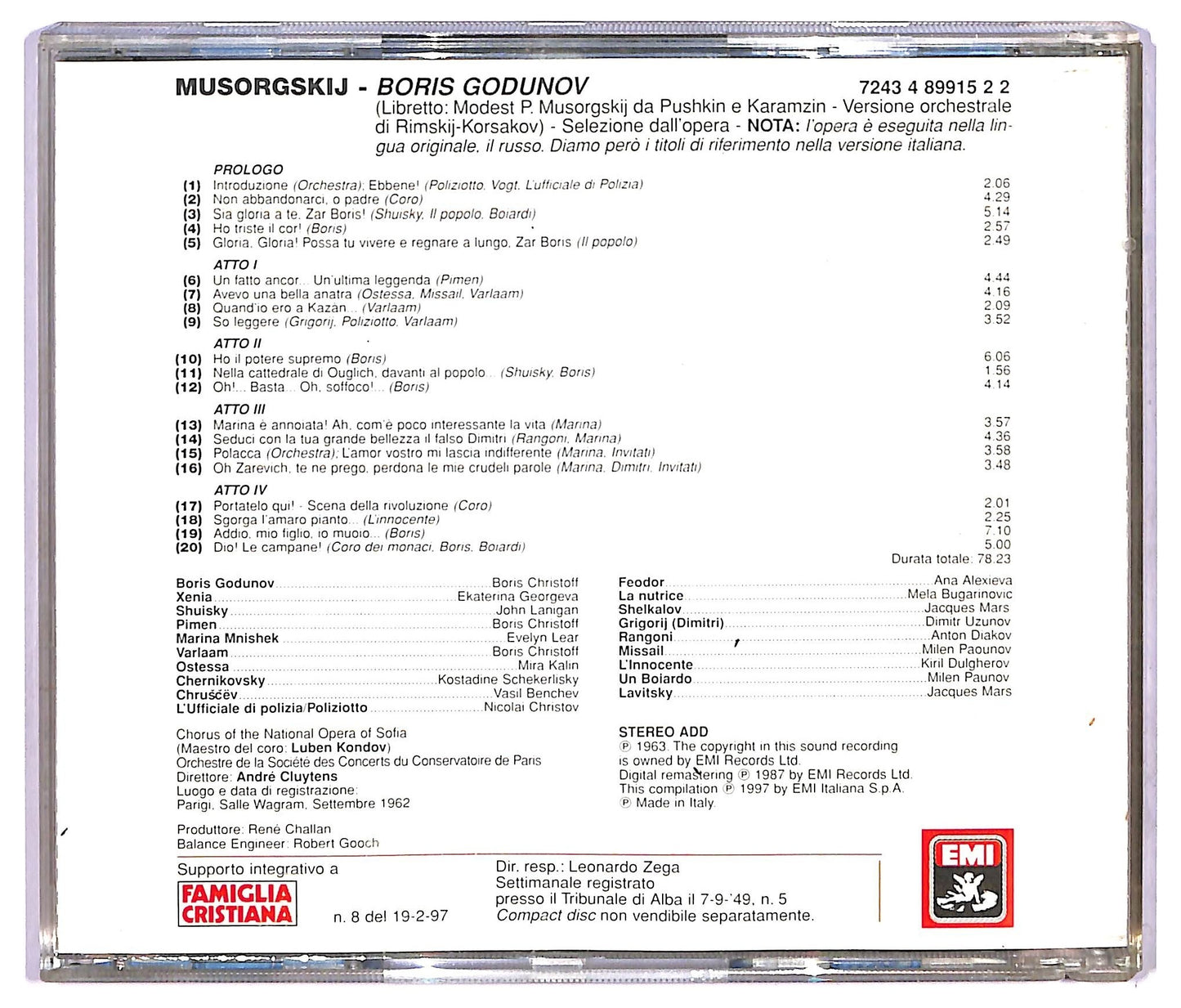 EBOND Modest Musorgskij - Boris Godunov (Le Pagine Piu Belle) CD CD068550