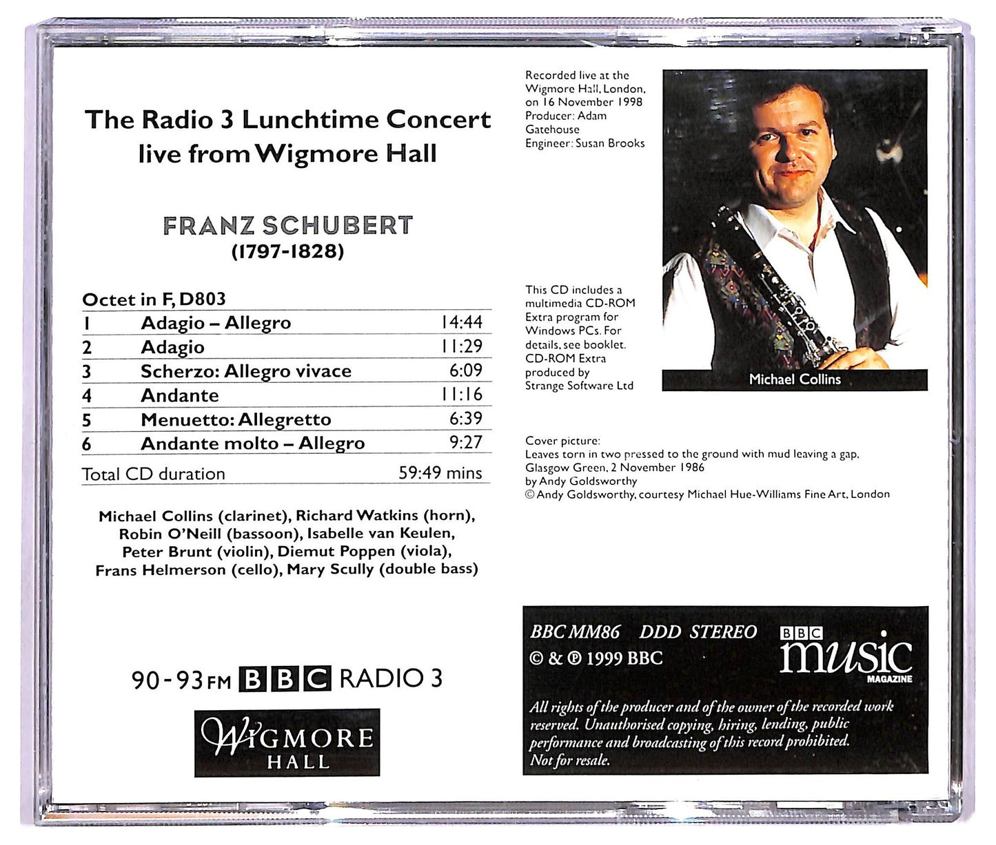 EBOND Schubert - Michael Collins And Friends - Octet CD CD068657