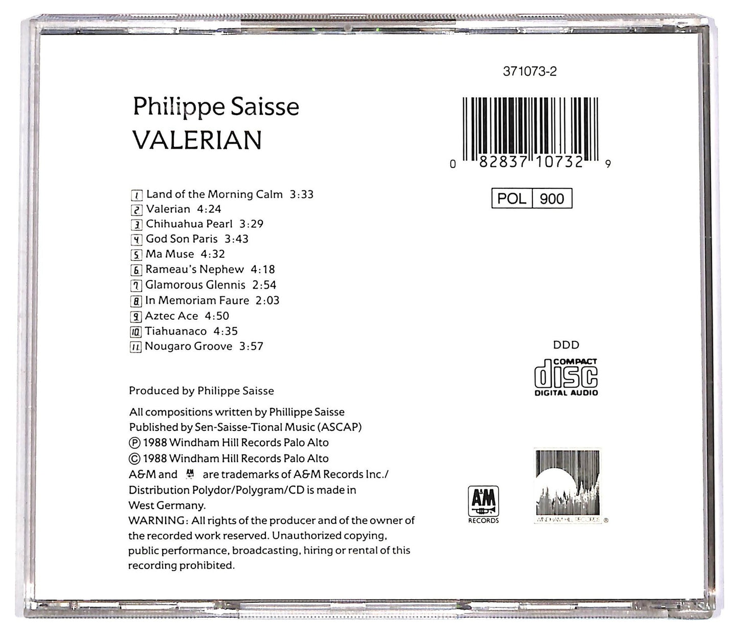 EBOND Philippe Saisse - Valerian CD CD068701