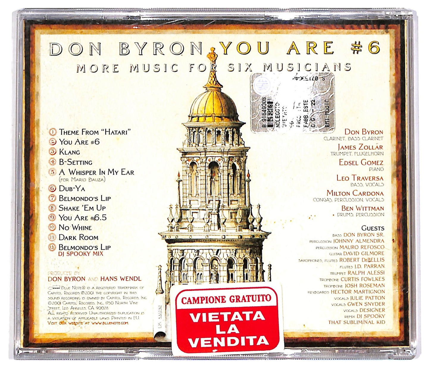 EBOND Don Byron - You Are #6 : More Music For Six Musicians CD CD068708