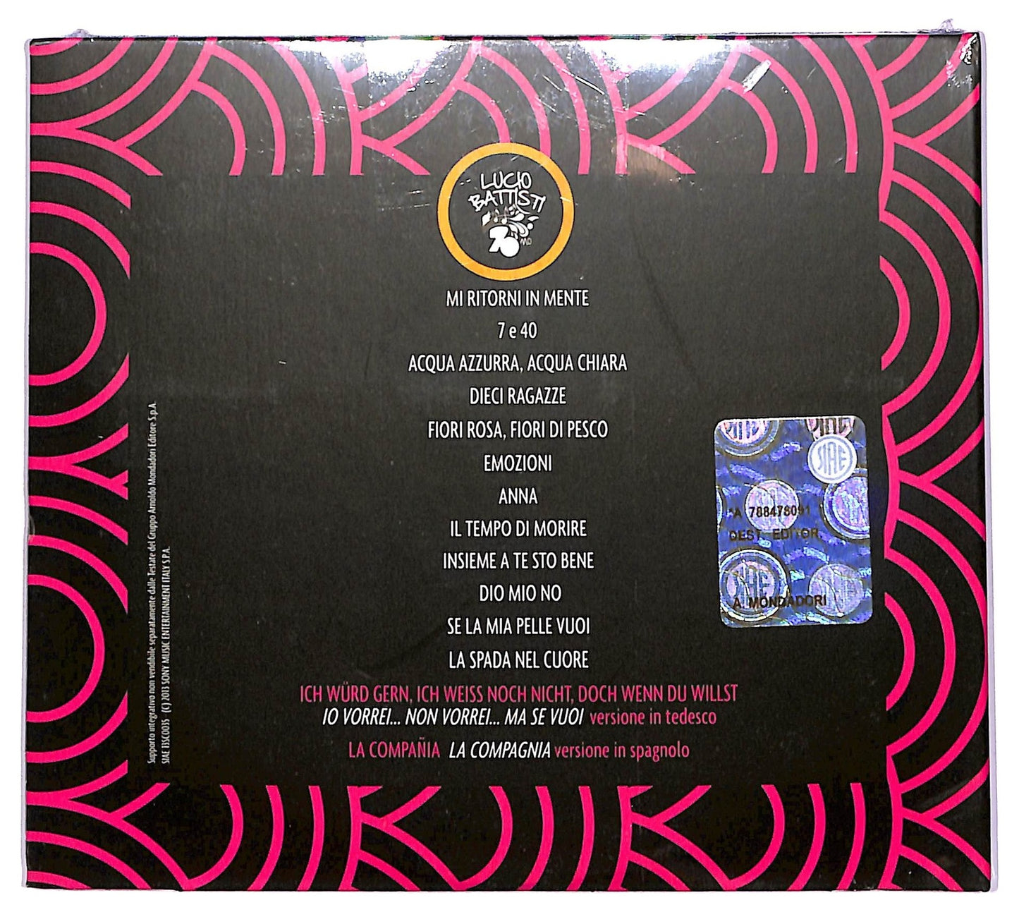 EBOND Lucio Battisti - Note E Non Note - Volume 2 CD CD068730