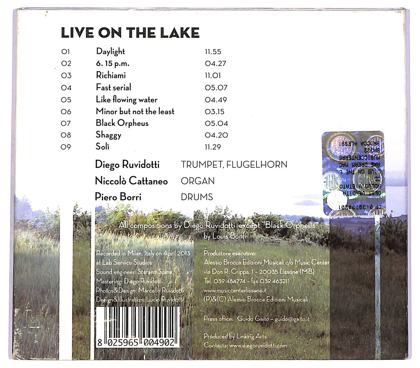 EBOND Diego Ruvidotti Dream Machine - Live On The Lake CD CD068816
