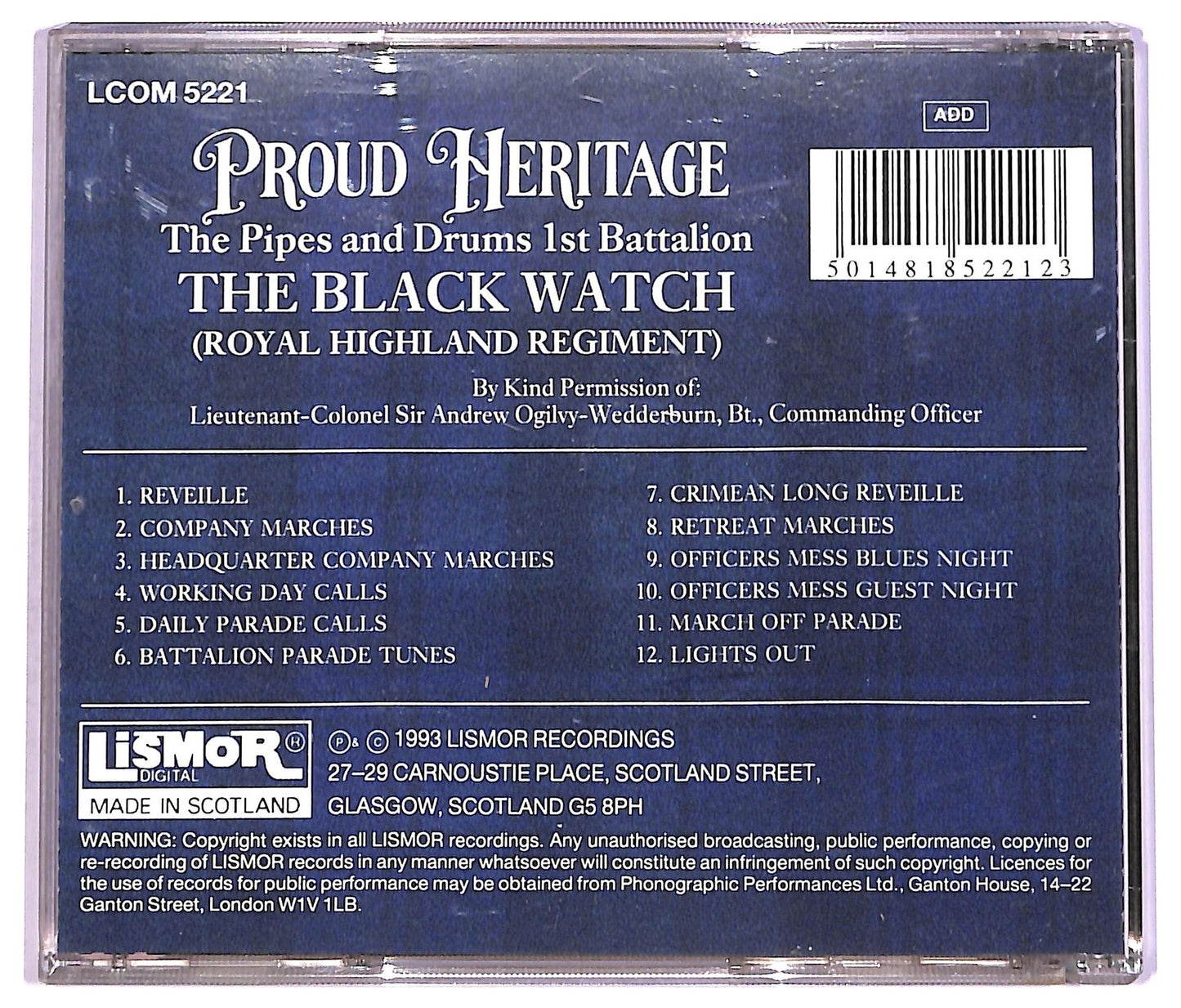 EBOND The Black Watch (Royal Highland Regiment) - Proud Heritage CD CD068837