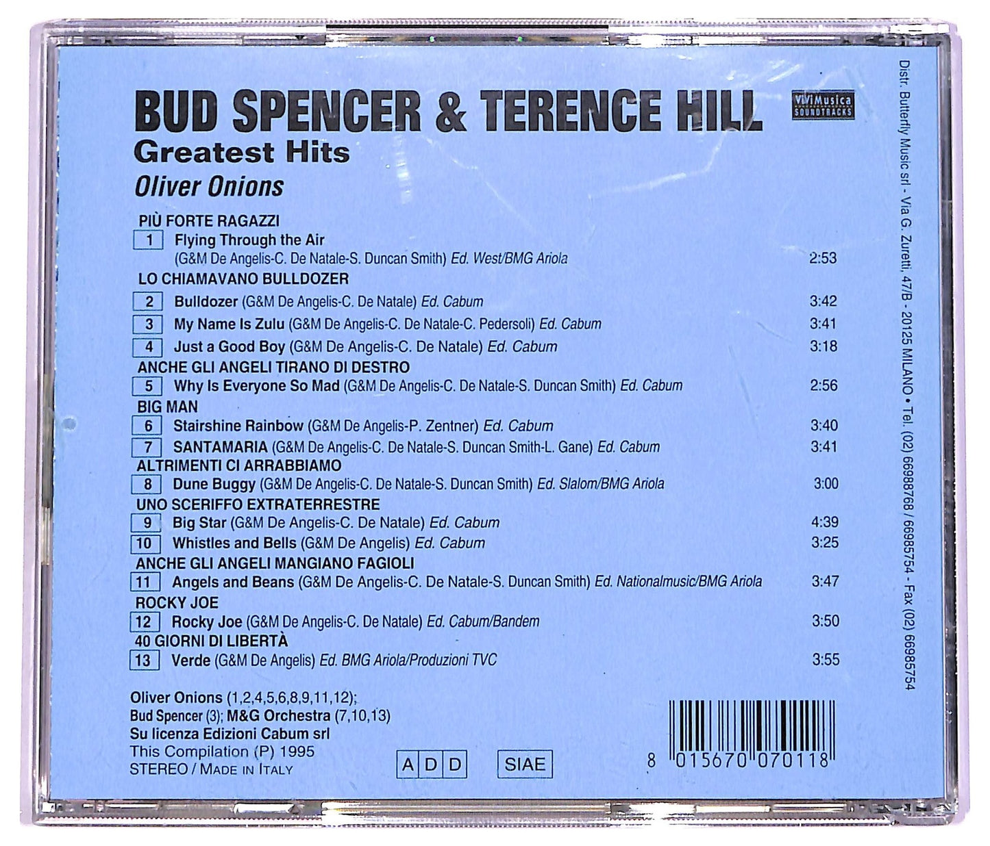 EBOND Guido & Maurizio De Angelis - Bud Spencer & Terence Hill Greatest Hits CD CD069032