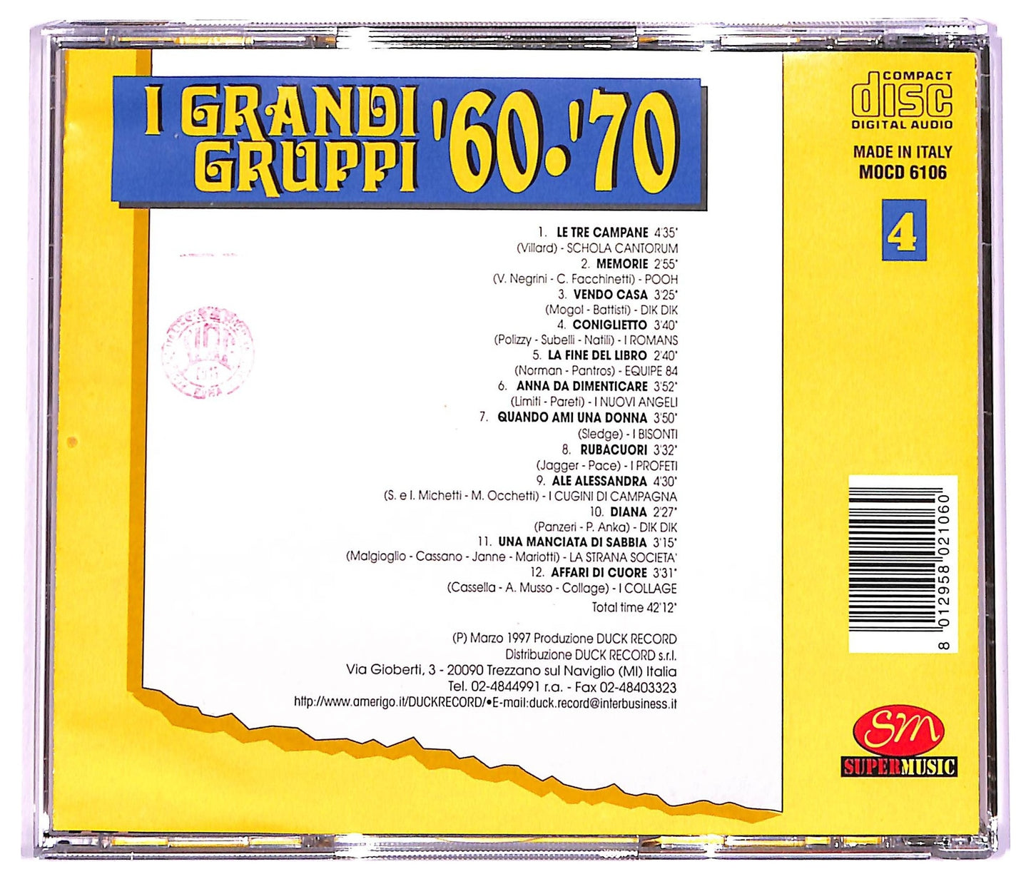 EBOND Various - I Grandi Gruppi '60-'70 (Vol. 4) CD CD069052