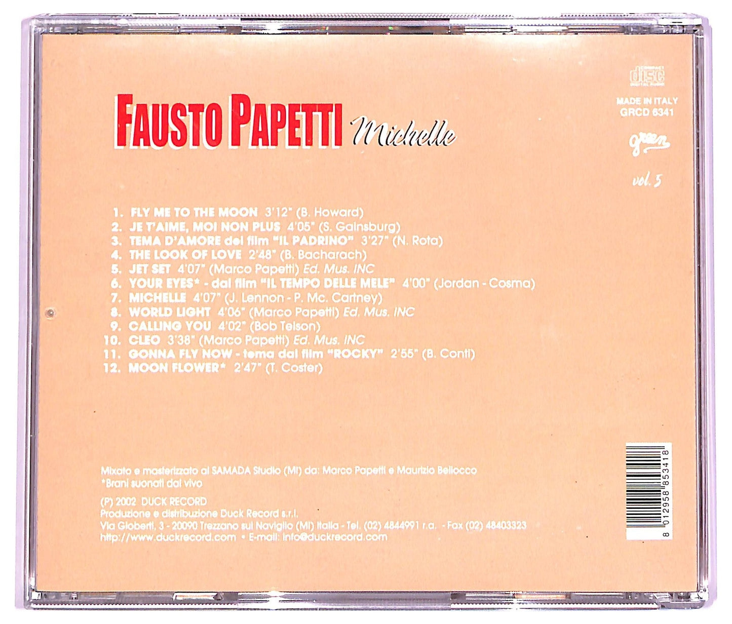 EBOND Fausto Papetti - Michelle - Vol. 5 CD CD069133
