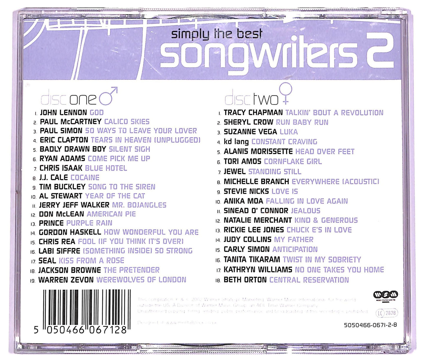 EBOND Various - Simply The Best Songwriters 2 CD CD069304