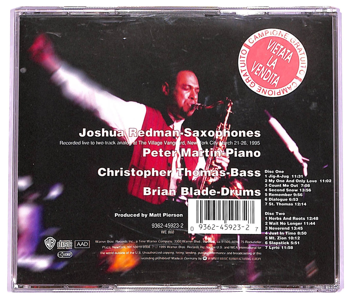 EBOND Joshua Redman Quartet - Spirit Of The Moment CD CD069435