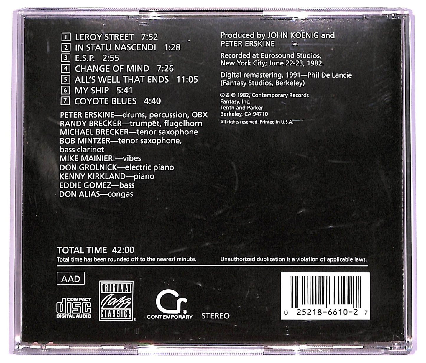 EBOND Peter Erskine - Peter Erskine CD CD069449