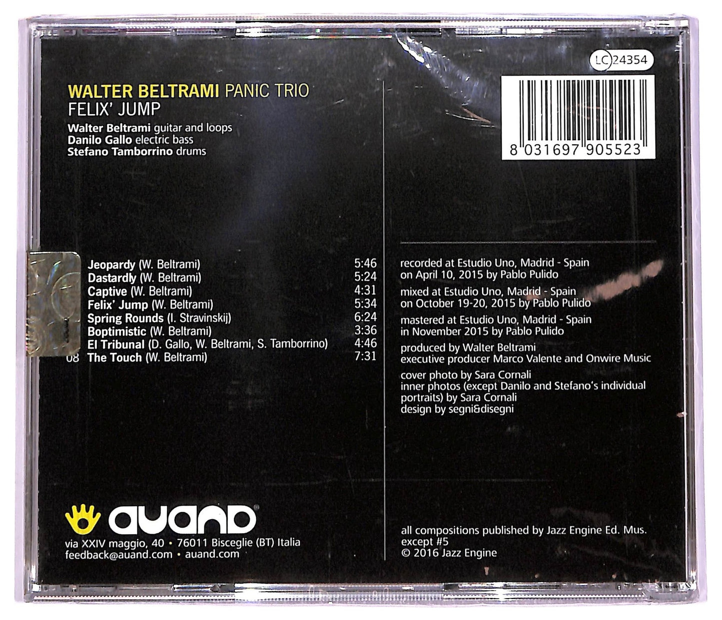 EBOND Walter Beltrami Panic Trio - Felix' Jump CD CD069606