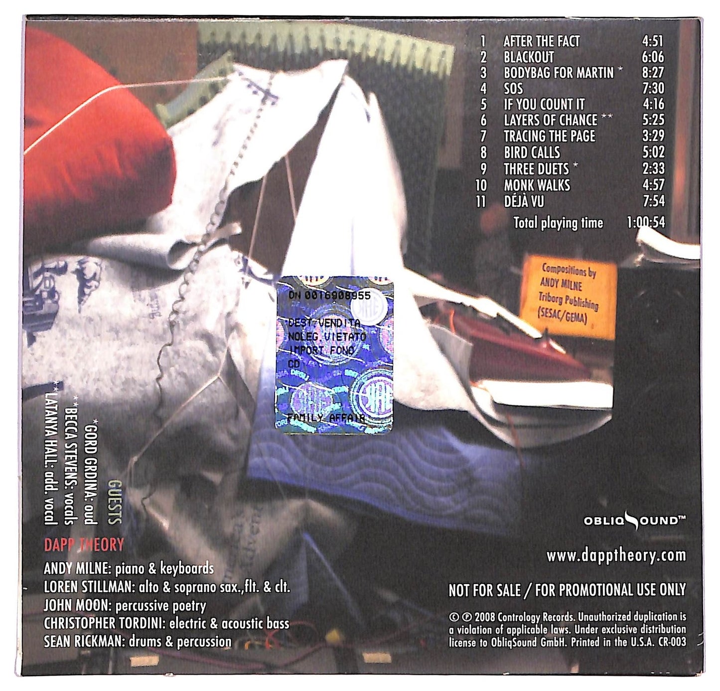 EBOND Dapp Theory - Layers Of Chance CD CD069650