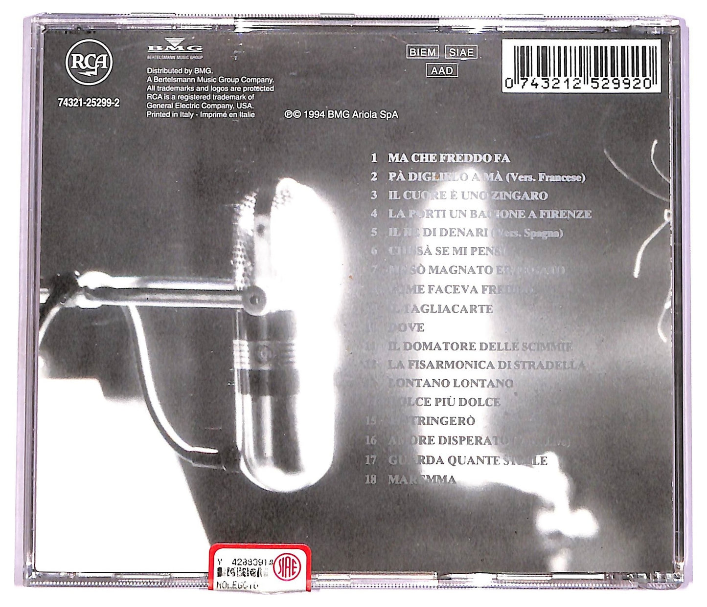 EBOND Nada - Malanima - Successi Ed Inediti 1969 - 1994 CD CD069835