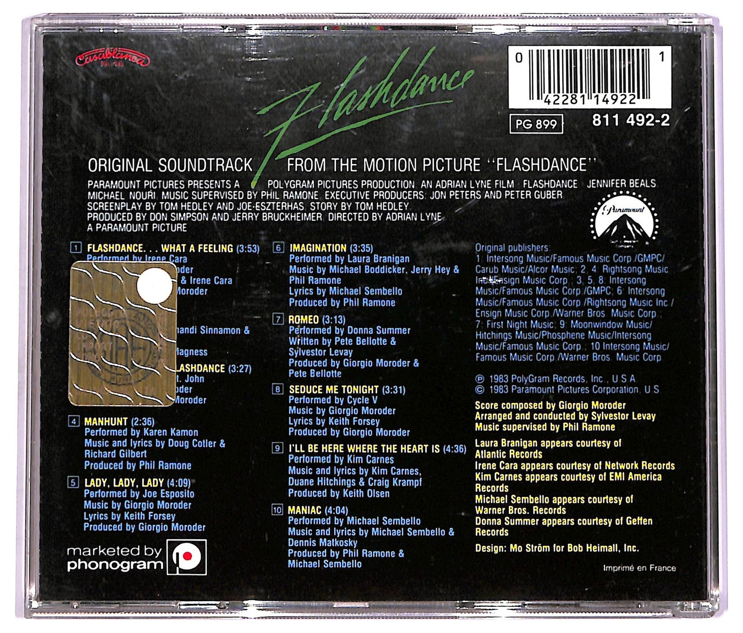 EBOND Various - Flashdance (Soundtrack ) CD CD069848