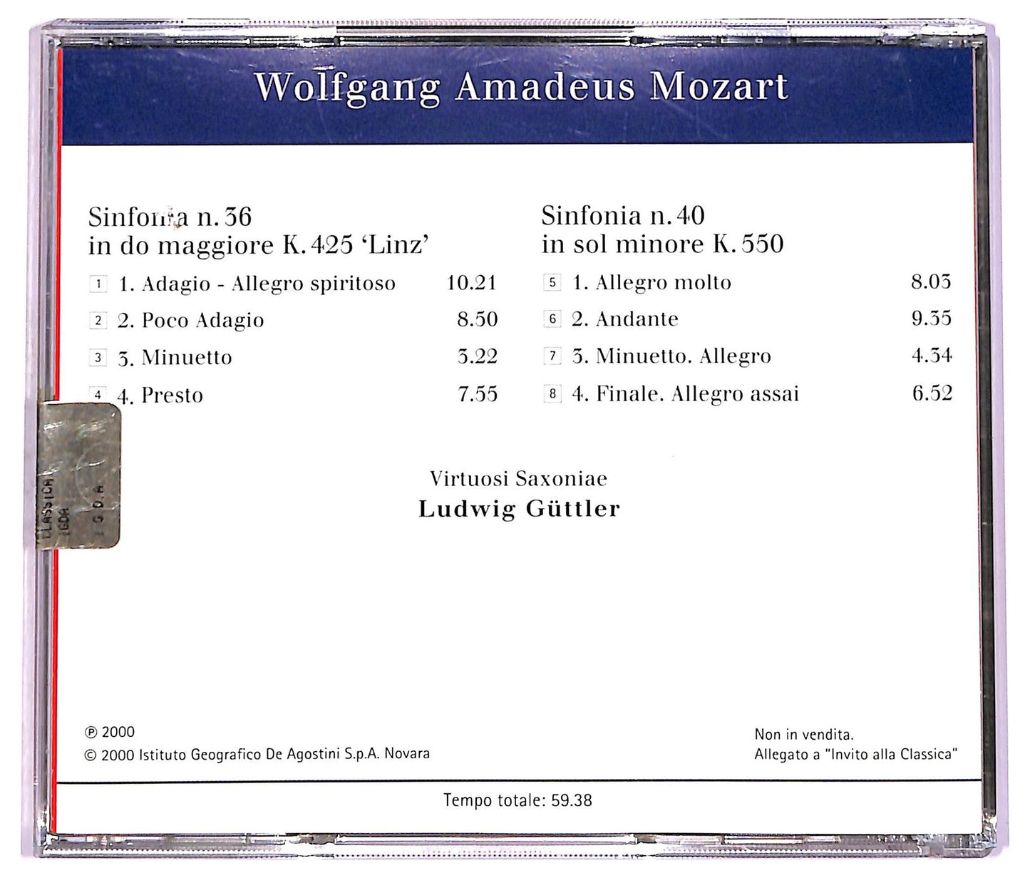 EBOND Mozart - Sinfonie n.36 'Linz' e n.40 CD CD070016