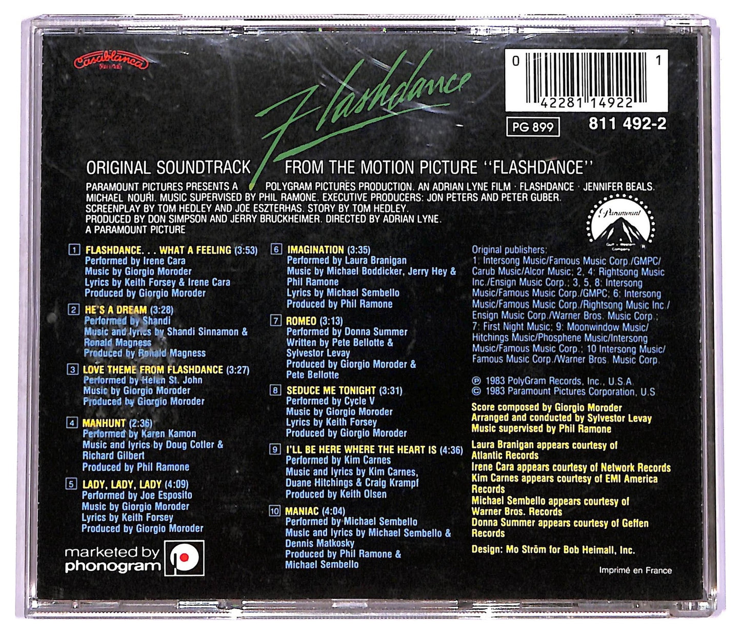 EBOND Various - Flashdance (Soundtrack ) CD CD070059