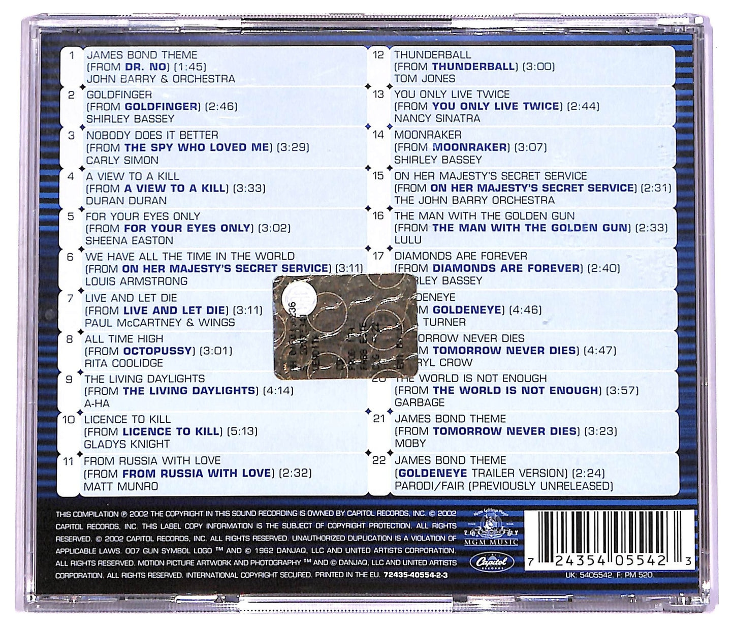 EBOND Various - The Best Of Bond ...James Bond CD CD070102