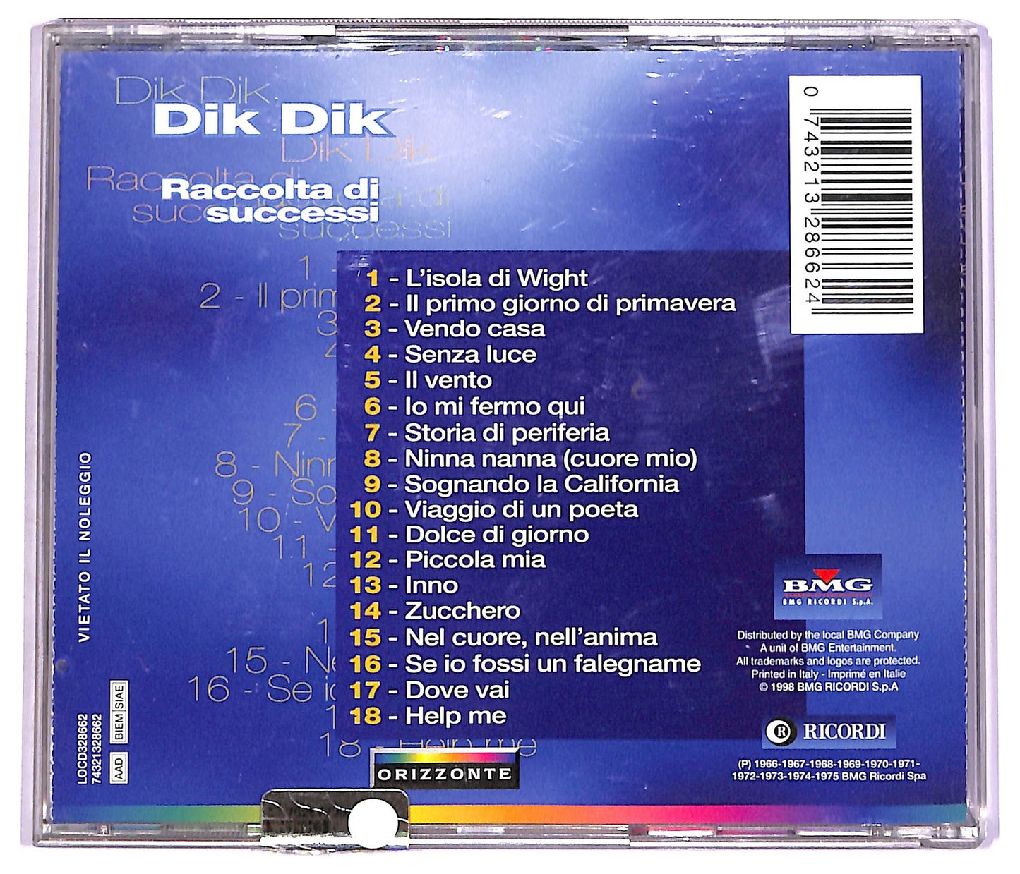 EBOND Dik Dik - Raccolta Di Successi CD CD070209