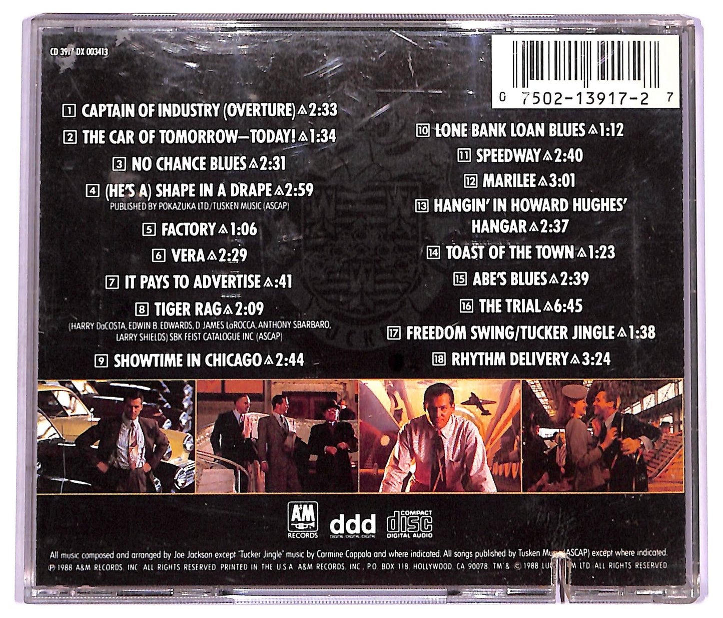 EBOND Joe Jackson - Tucker - The Man And His Dream (Original Motion Picture Soundtrack) CD CD070218