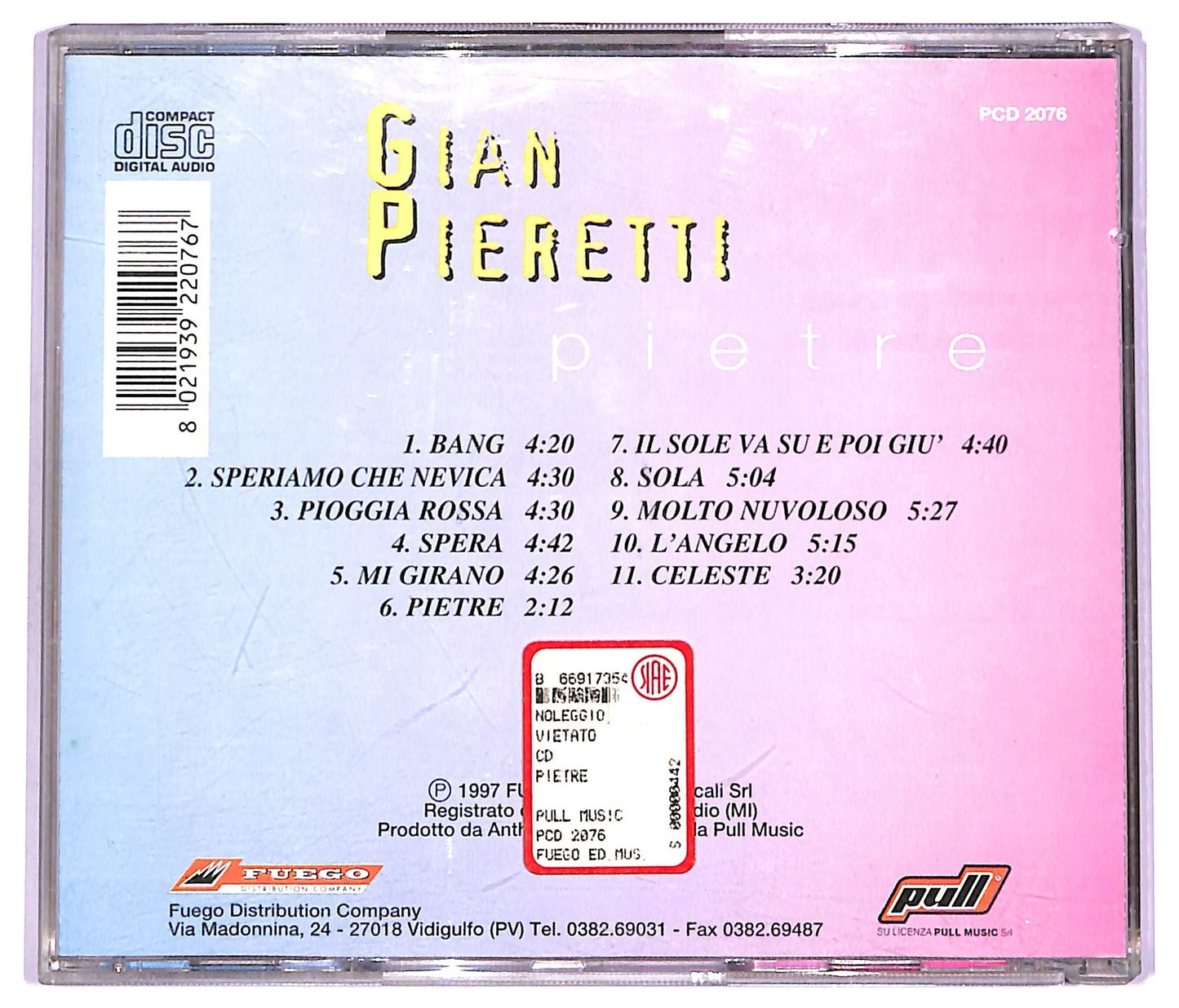 EBOND Gian Pieretti - Pietre CD CD070228