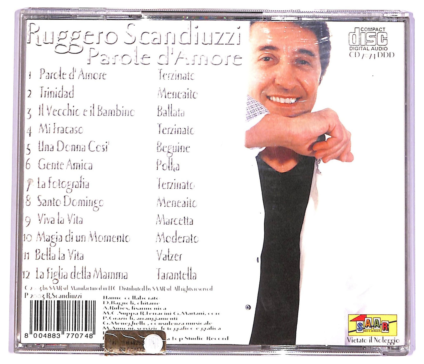EBOND Ruggero Scandiuzzi - Parole D'Amore CD CD070251