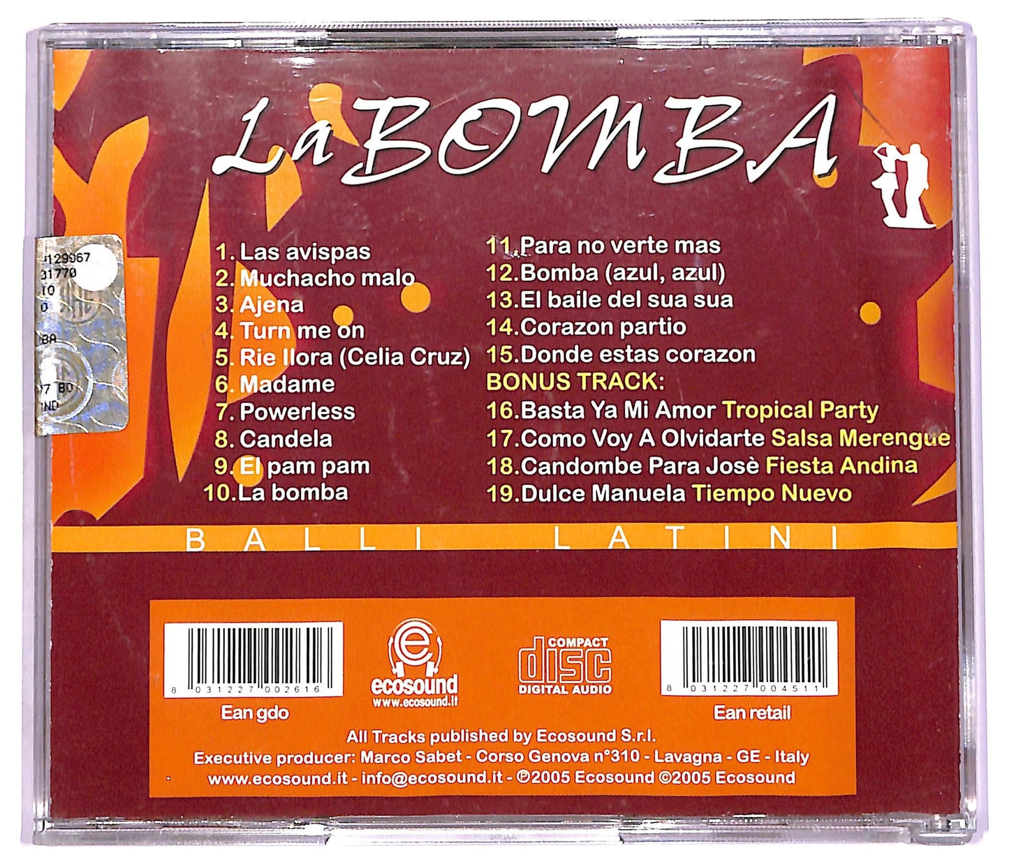 EBOND Various - La Bomba (Balli Latini) CD CD070266
