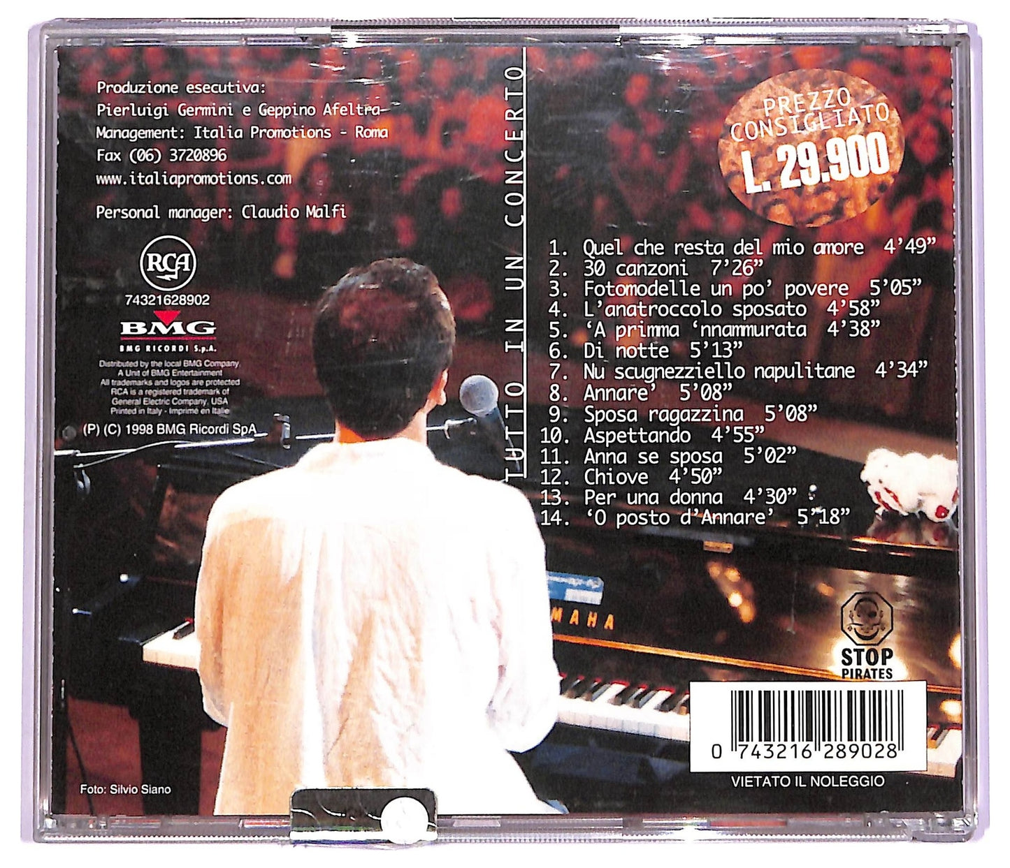 EBOND Gigi D'Alessio - Tutto In Un Concerto CD CD070356