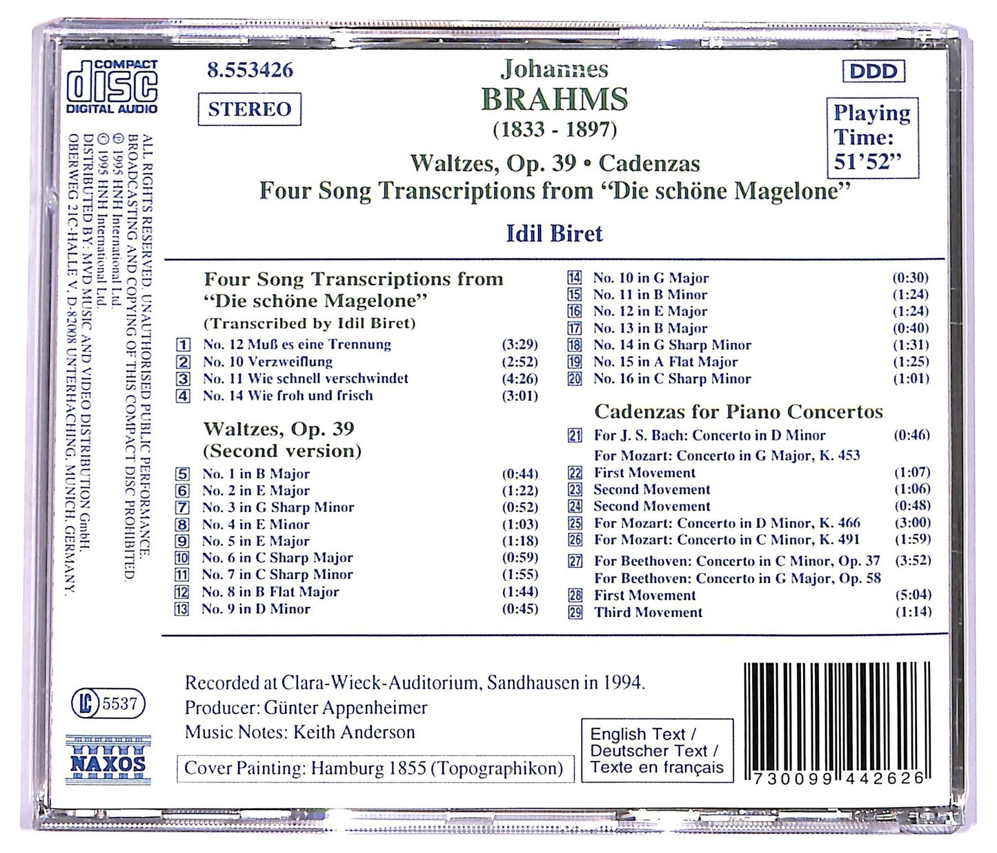 EBOND Brahms - Waltzes Op, 39 CD CD070407