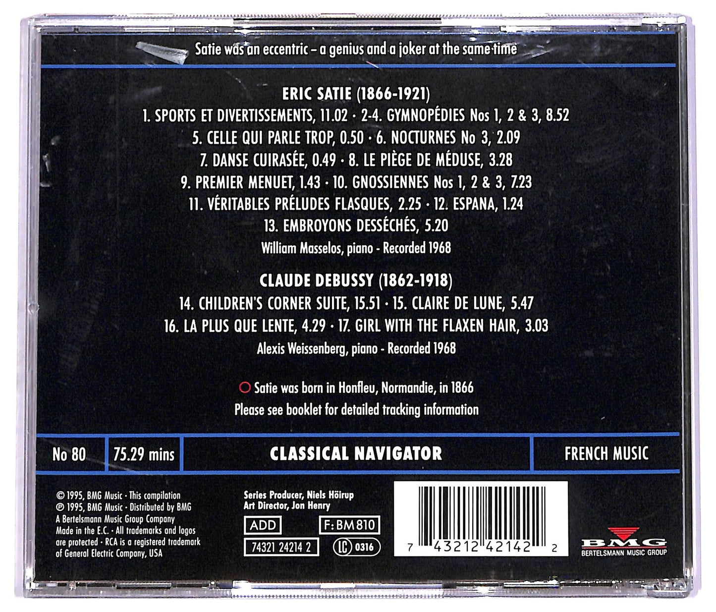 EBOND Satie Debussy - Satie & Debussy Piano Music CD CD070438