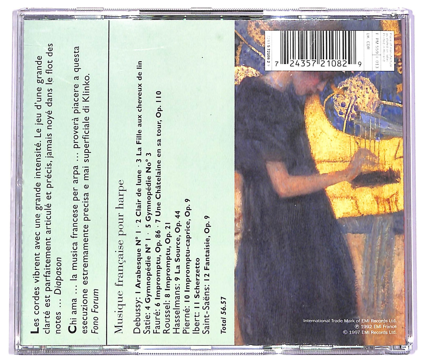 EBOND Markus Klinko - Musique Francaise Pour Harpe CD CD070456