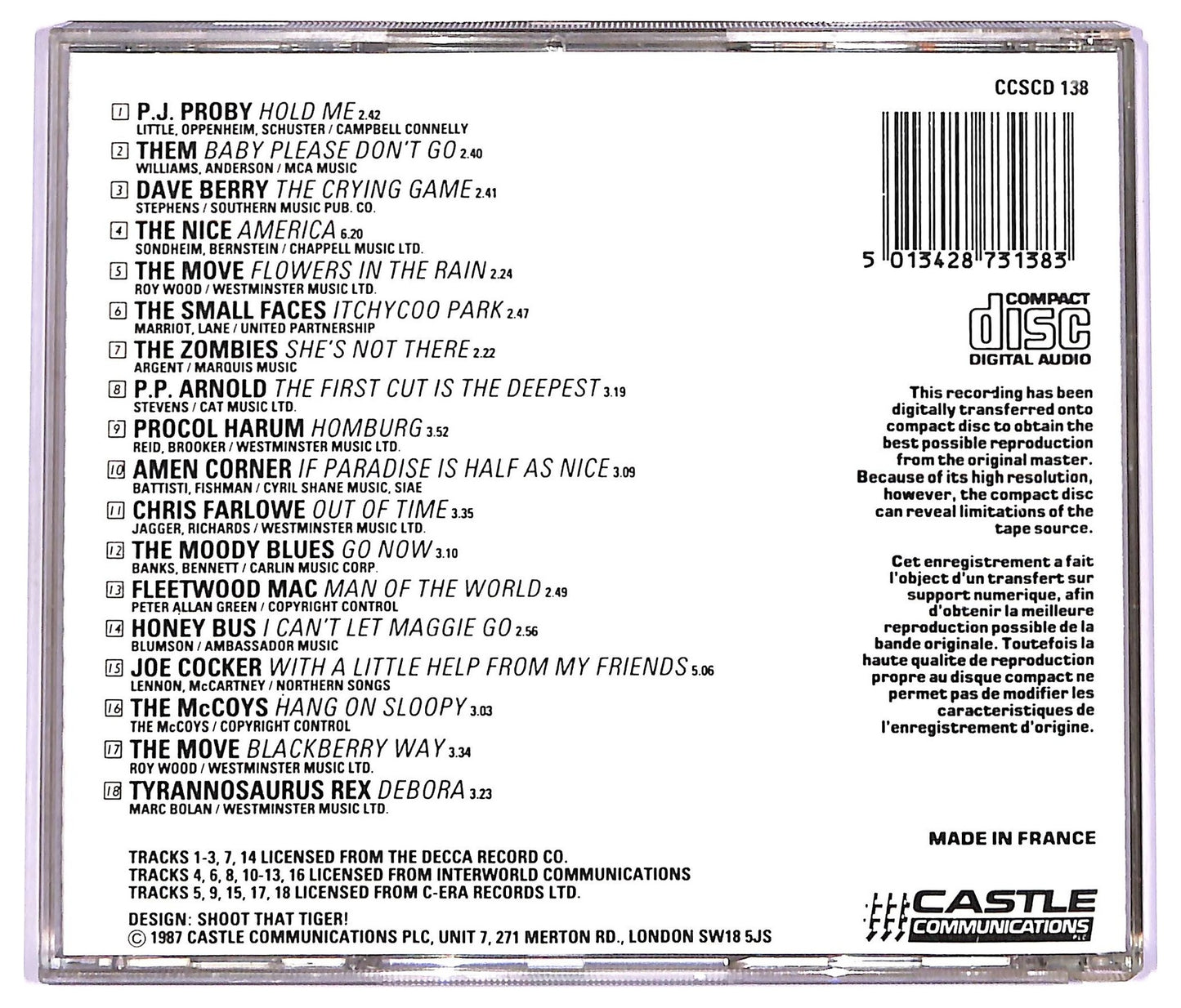 EBOND Various - Hits Of The Sixties CD CD070514