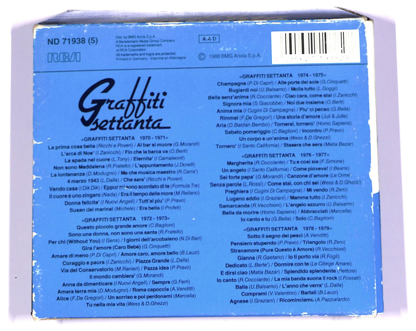 EBOND Various - Graffiti Settanta CD CD070521