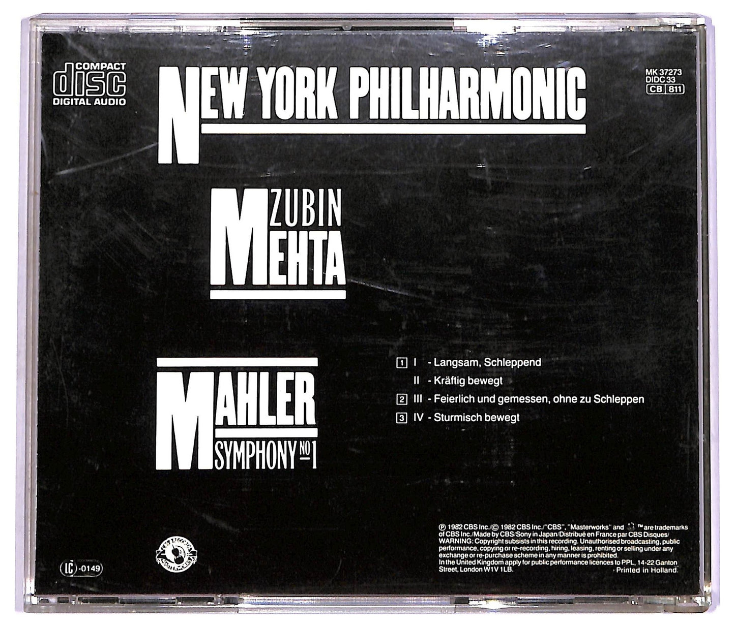 EBOND Gustav Mahler Zubin Mehta - Symphony No.1 CD CD070612