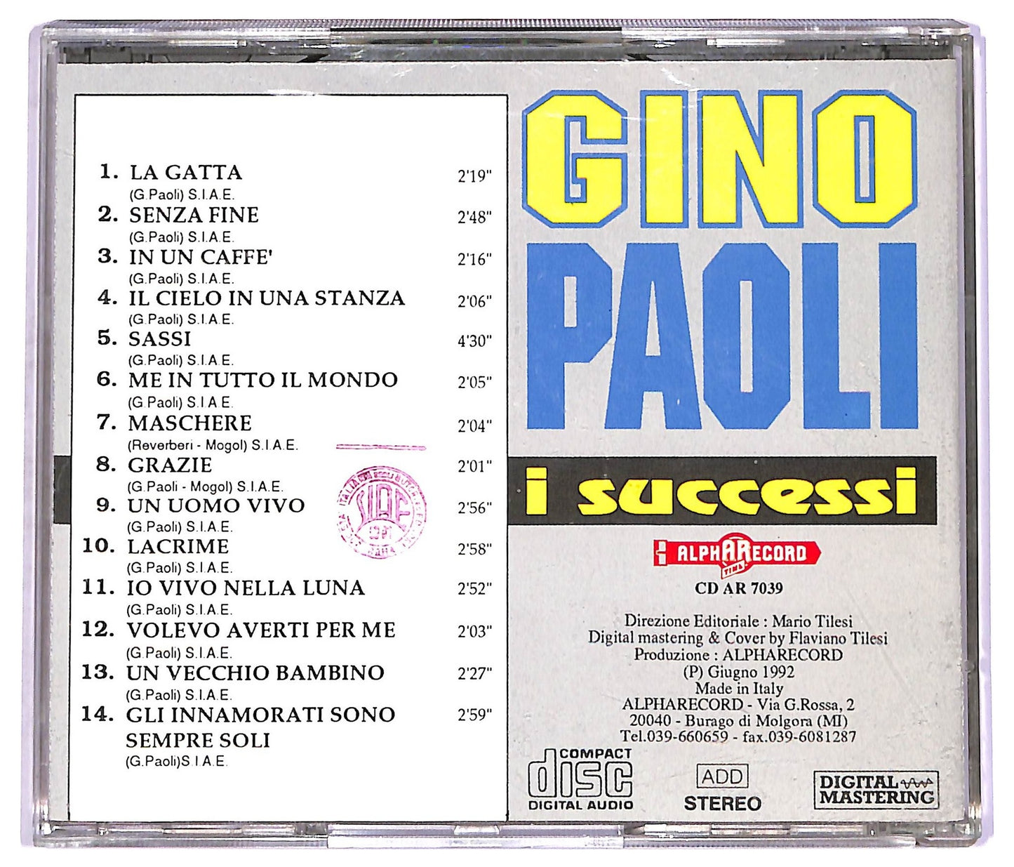 EBOND Gino Paoli - i Successi CD CD070625