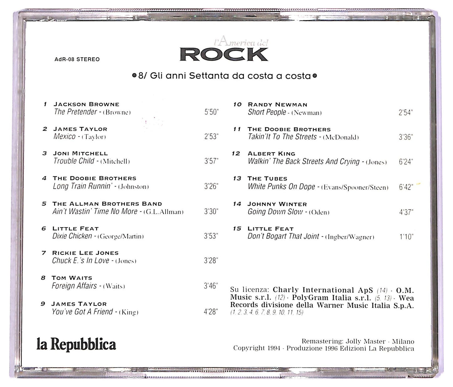 EBOND Various - Gli Anni Settanta Da Costa A Costa CD CD070708