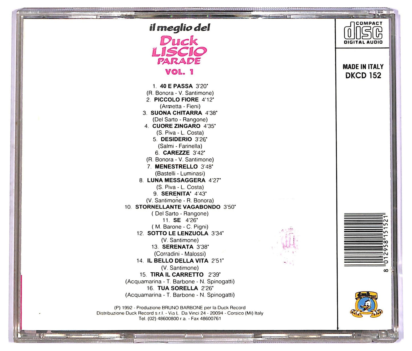 EBOND Various - il meglio del Duck Liscio Parade vol.1 CD CD070718