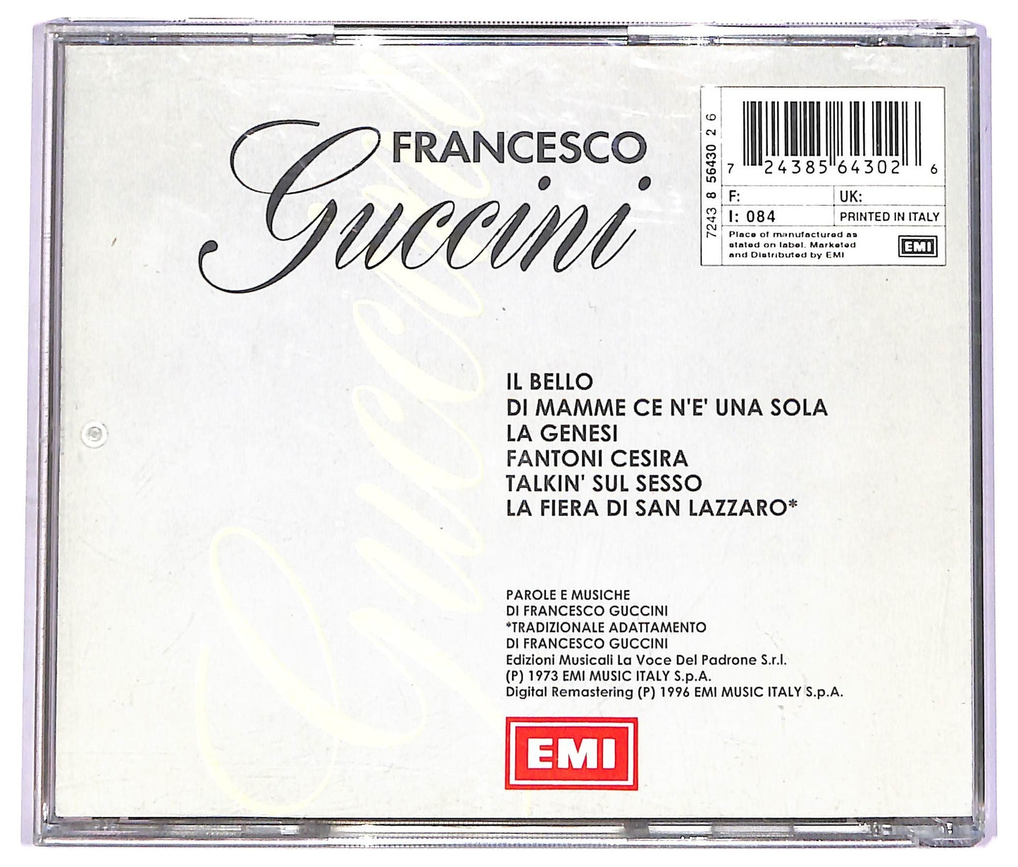 EBOND Francesco Guccini - Opera Buffa CD CD070742