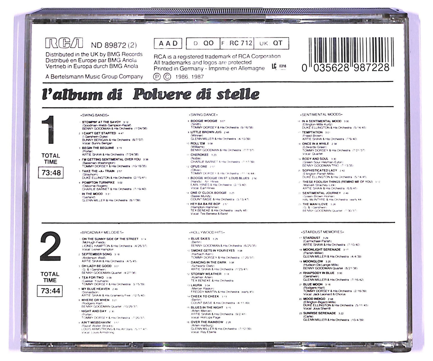 EBOND Various - Polvere Di Stelle (Le Grandi Canzoni E Le Grandi Orchestre Dell'era Dello Swing) CD CD070927
