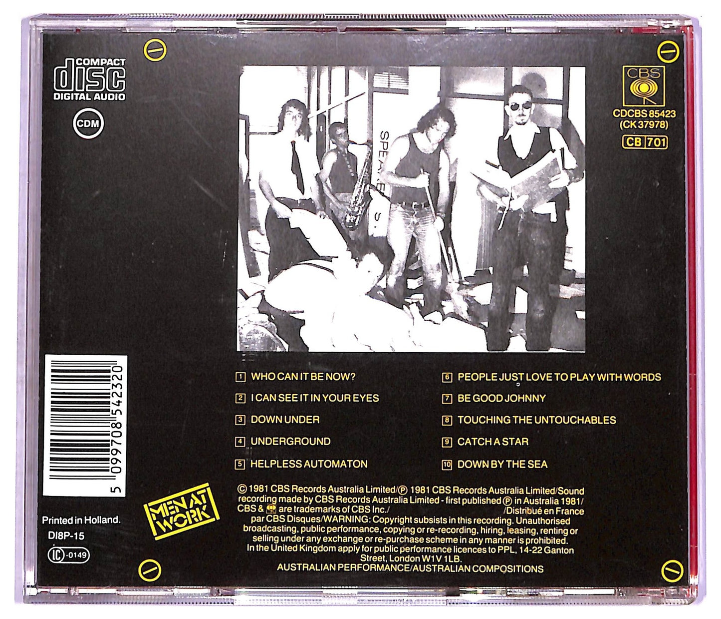 EBOND Men At Work - Business As Usual CD CD071139