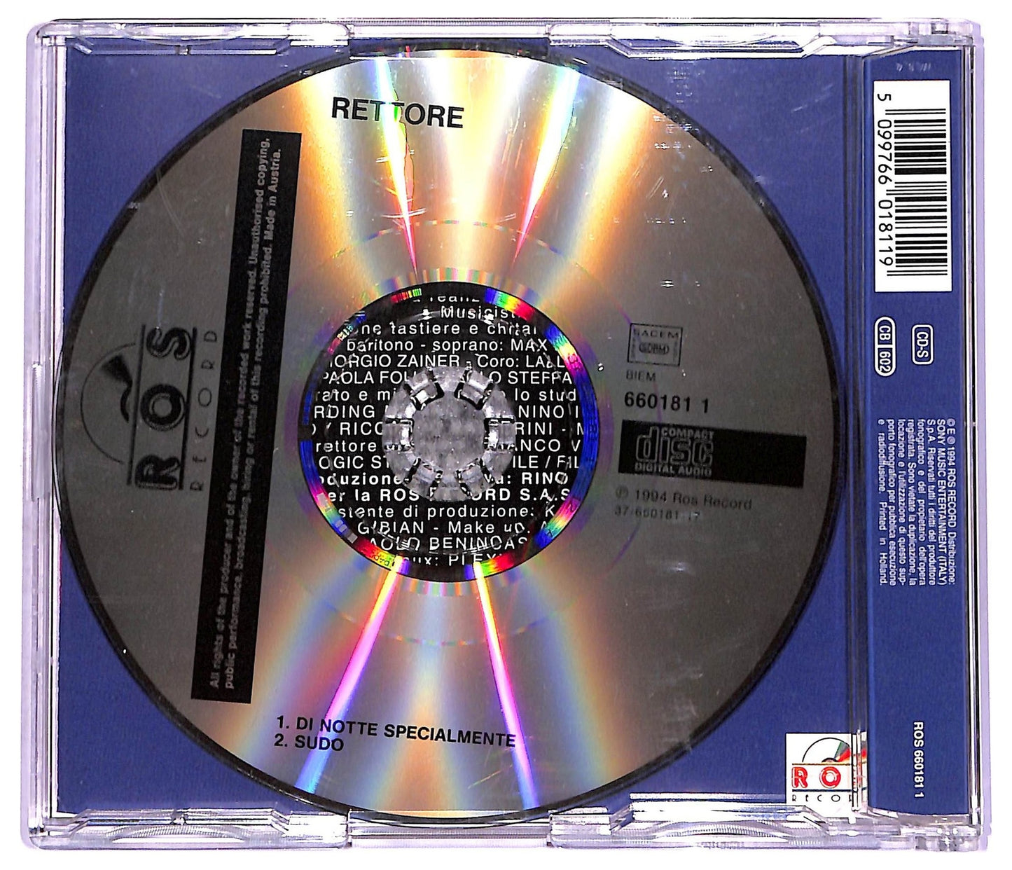 EBOND Rettore - Di Notte Specialmente Sudo CD CD071163