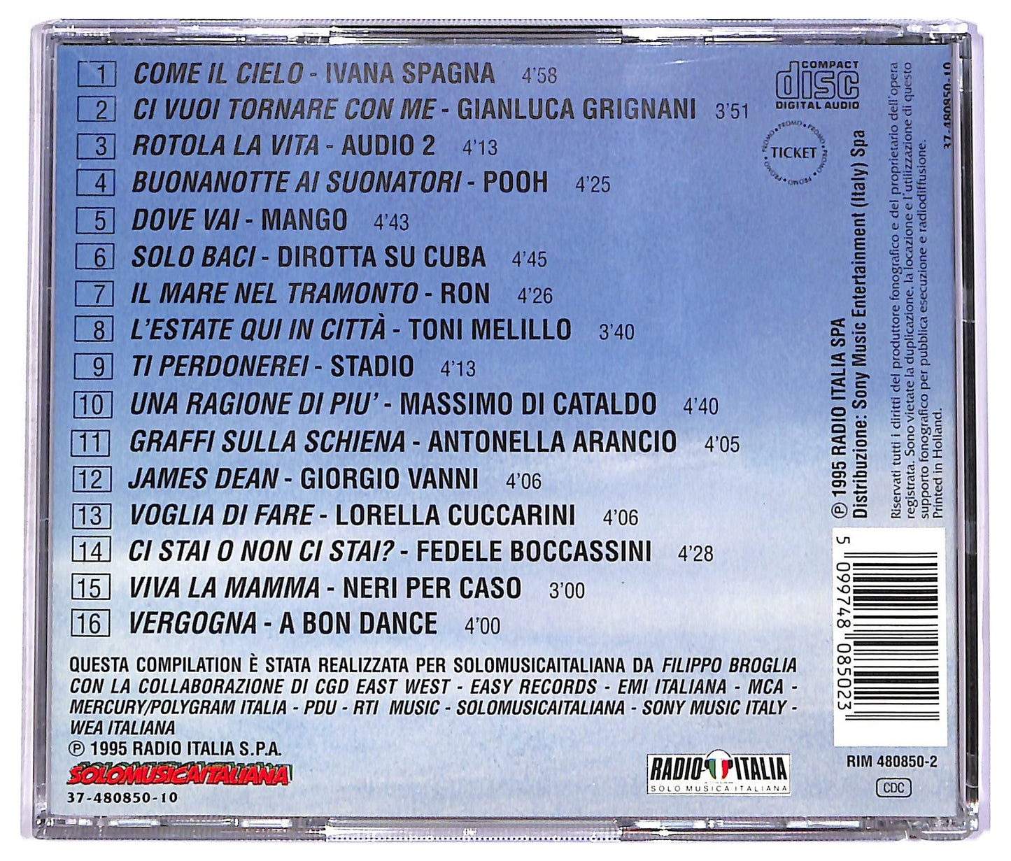 EBOND Various - Disco Italia Estate 1995 CD CD071348