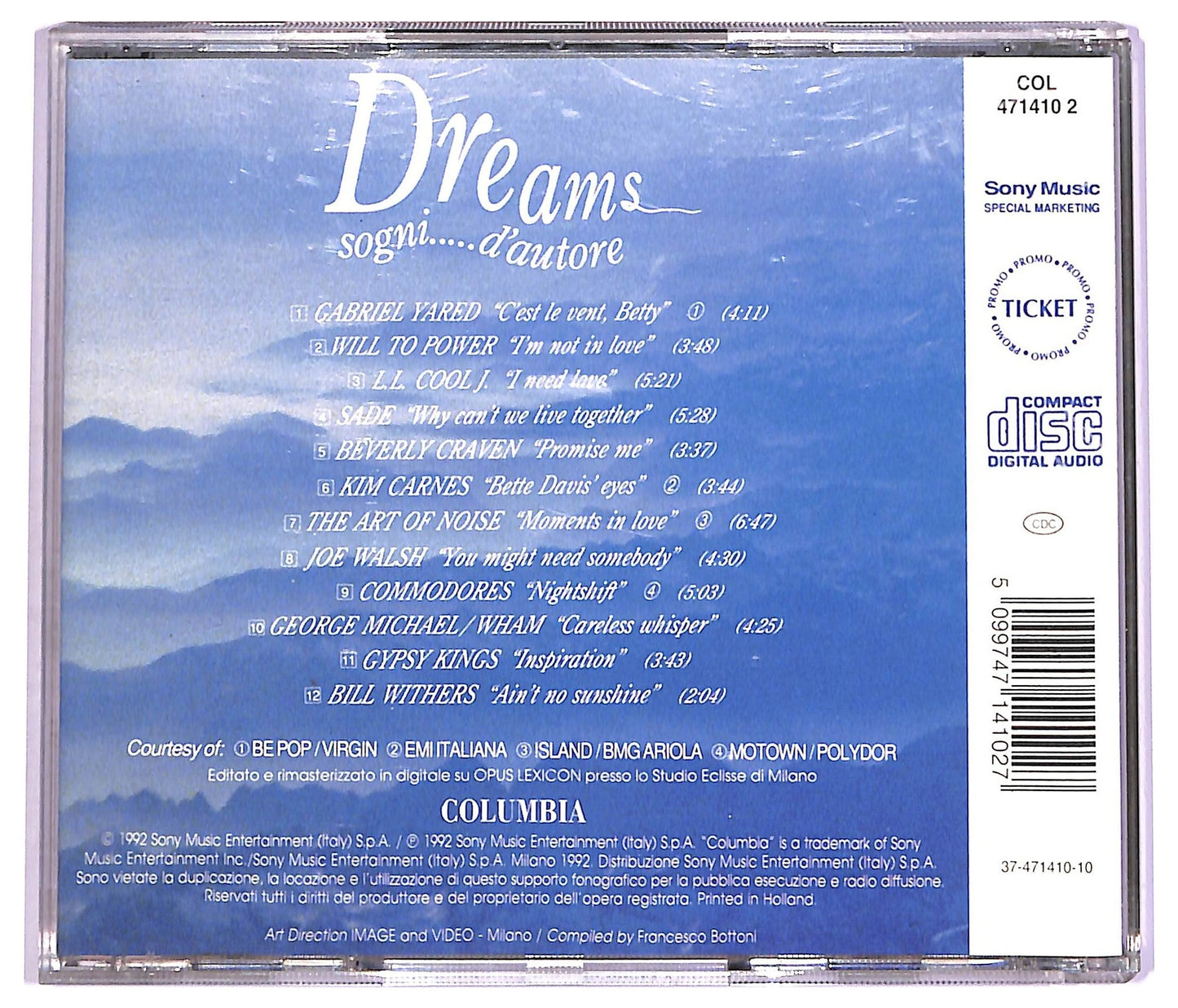 EBOND Various - Dreams - Sogni.....D'Autore CD CD071414