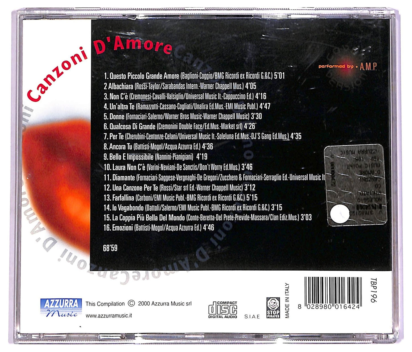 EBOND Various - Canzoni d'amore CD CD071443