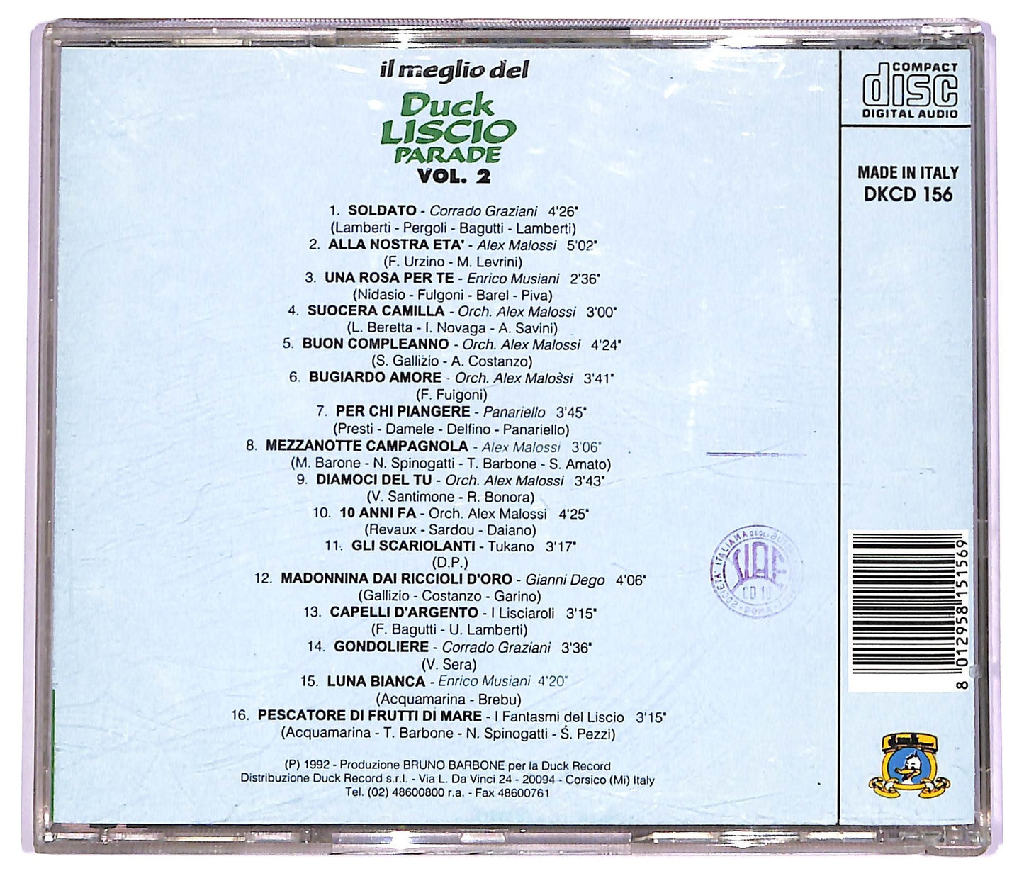EBOND Various - il meglio del Duck liscio parade vol.2 CD CD071456